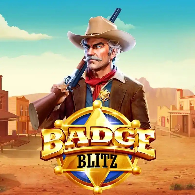 Slots logo of Badge Blitz from Pragmatic Play at Spinjo Casino