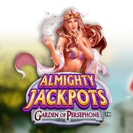 Almighty Jackpots: Garden of Persephone logo – Jackpots by Novomatic at Spinjo Casino
