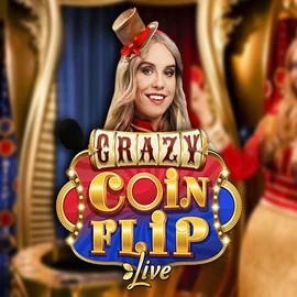 Crazy Coin Flip slot icon by Evolution, available at Spinjo Casino