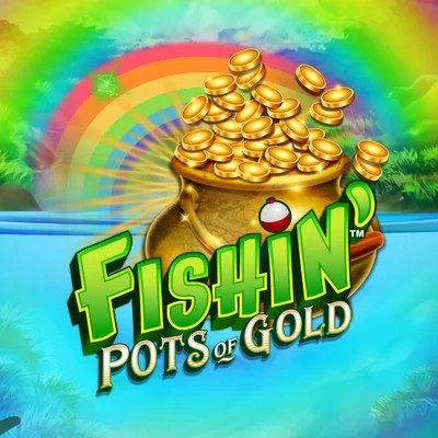 Fishin Pots Of Gold logo by Gameburger Studios at Spinjo Casino