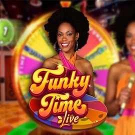 Funky Time logo – Live Casino by Evolution at Spinjo Casino