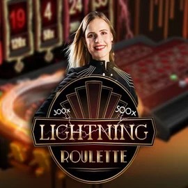 Lightning Roulette logo by Evolution Spinjo Casino