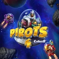 Pirots 4 online game logo by ELK Studios on spinjonz.com