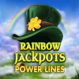 Rainbow Jackpots Power Lines slot icon by Red Tiger Gaming, available at Spinjo Casino