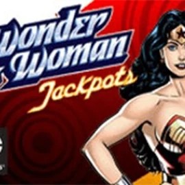 Wonder Woman Jackpots online game logo by Amaya on spinjonz.com